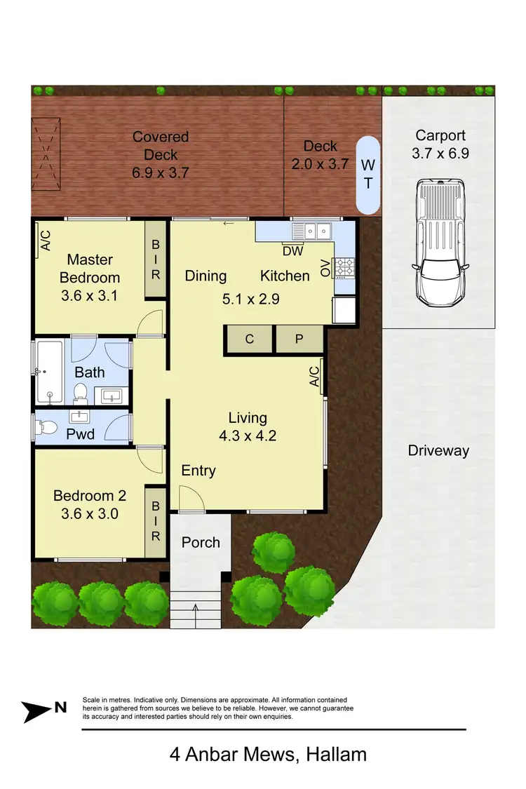 Floorplan of Homely unit listing, 5 Anbar Mews, Hallam VIC 3803