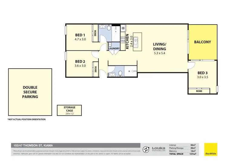 Floorplan of Homely apartment listing, 103/47 Thomson Street, Kiama NSW 2533