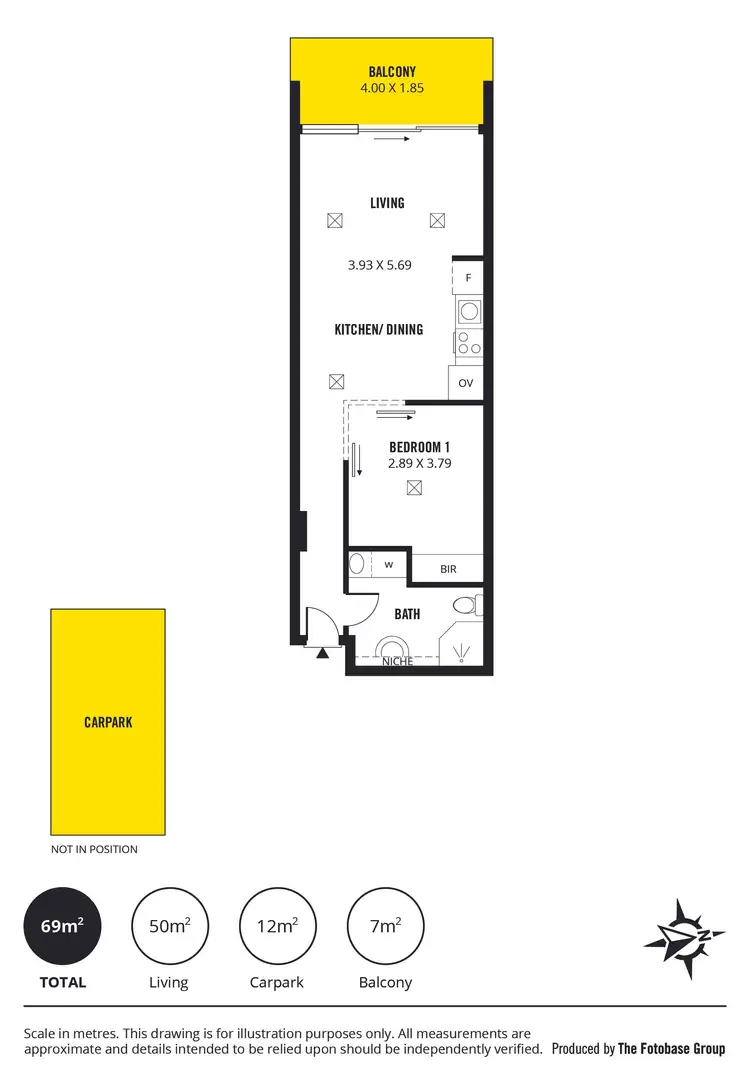 Floorplan of Homely apartment listing, 1004/25 Colley Terrace, Glenelg SA 5045