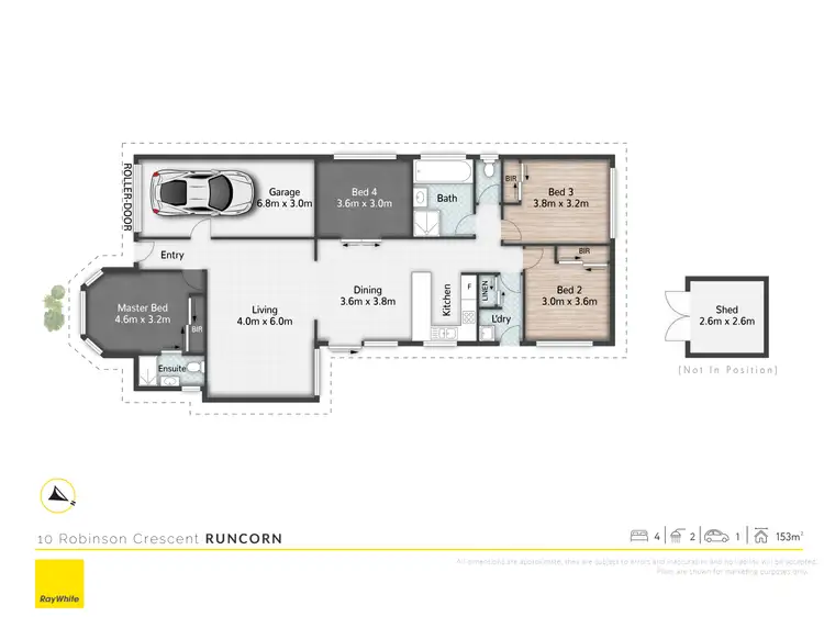 Floorplan of Homely house listing, 10 Robinson Crescent, Runcorn QLD 4113