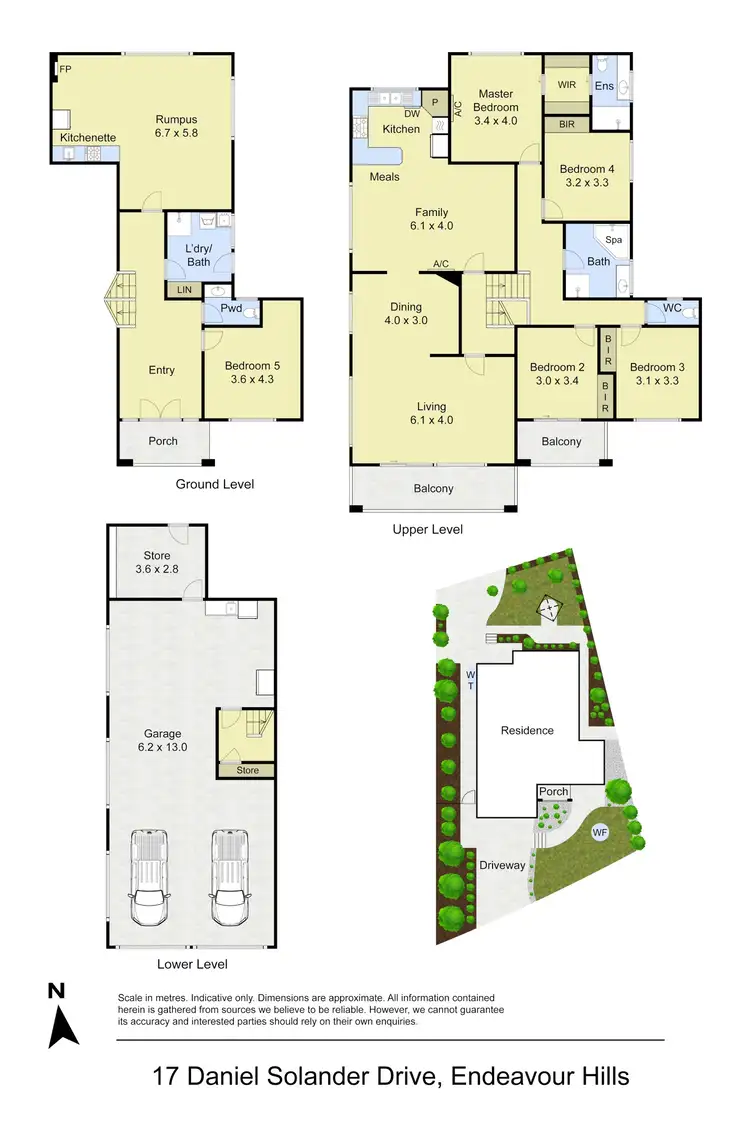 Floorplan of Homely house listing, 17 Daniel Solander Drive, Endeavour Hills VIC 3802