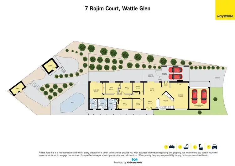 Floorplan of Homely house listing, 7 Rojim Court, Wattle Glen VIC 3096