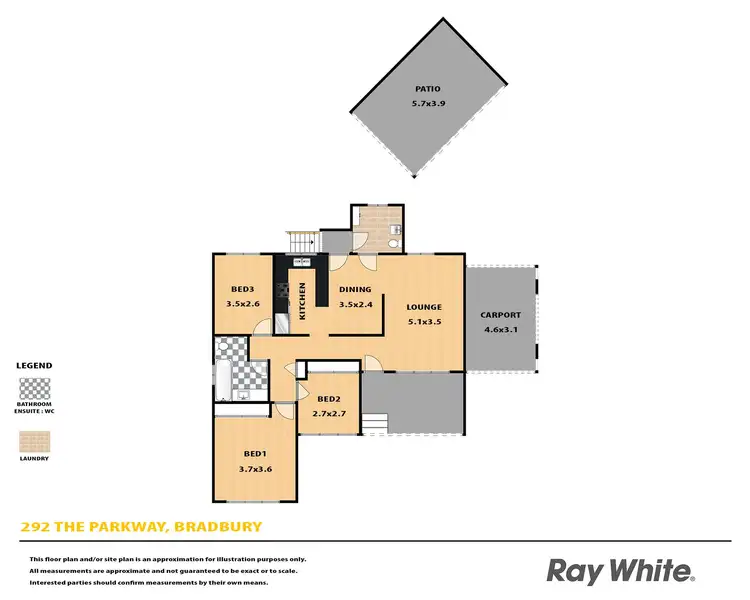 Floorplan of Homely house listing, 292 The Parkway, Bradbury NSW 2560