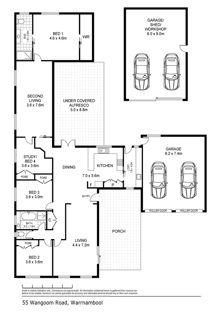 Floorplan of Homely house listing, 55 Wangoom Road, Warrnambool VIC 3280