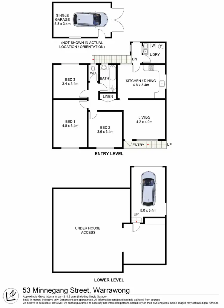 Floorplan of Homely house listing, 53 Minnegang Street, Warrawong NSW 2502