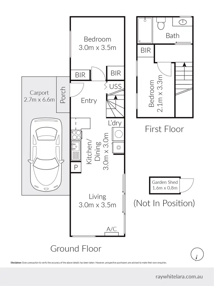 Floorplan of Homely townhouse listing, 6/67 Station Street, Norlane VIC 3214