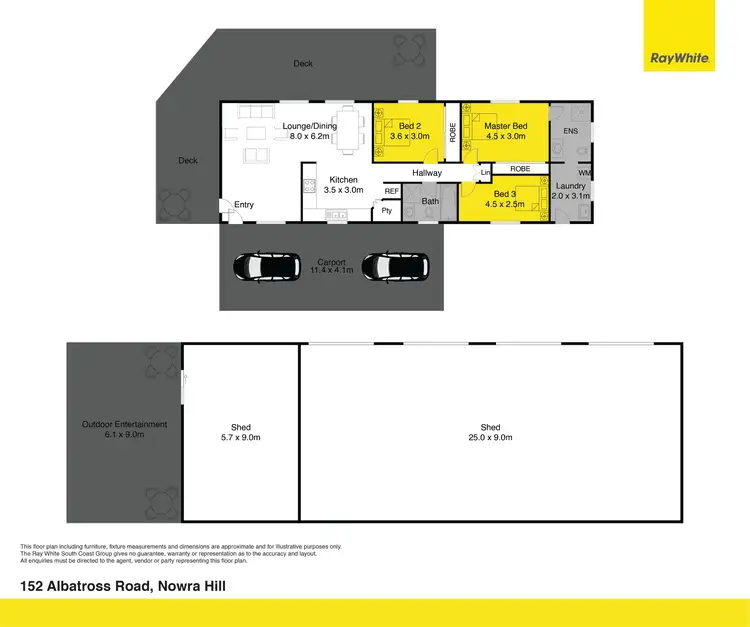 Floorplan of Homely house listing, 152 Albatross Road, Nowra Hill NSW 2540