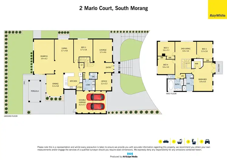 Floorplan of Homely house listing, 2 Marlo Court, South Morang VIC 3752