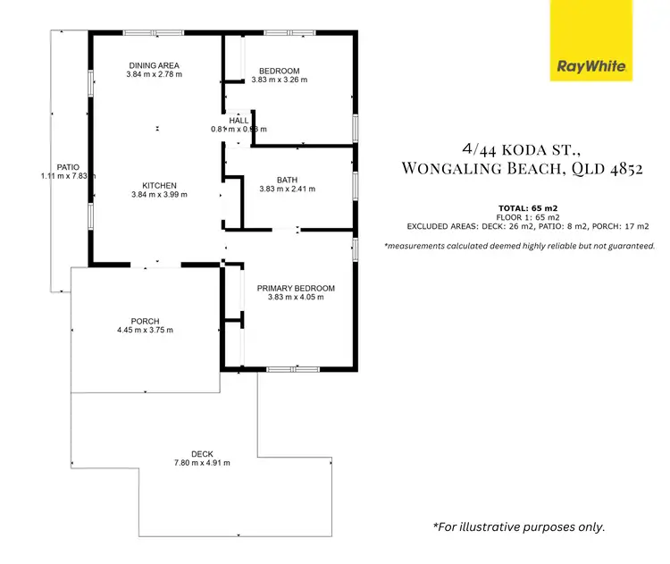 Floorplan of Homely villa listing, 4/44 Koda Street, Wongaling Beach QLD 4852