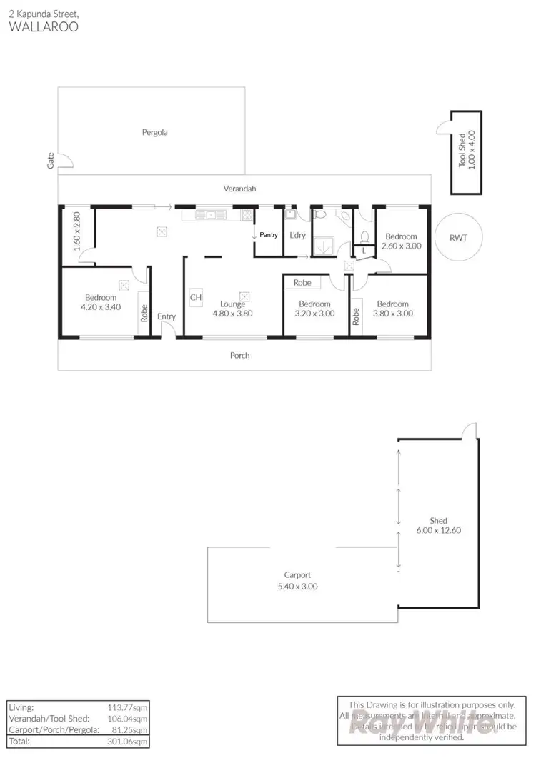 Floorplan of Homely house listing, 2 Kapunda Street, Wallaroo SA 5556
