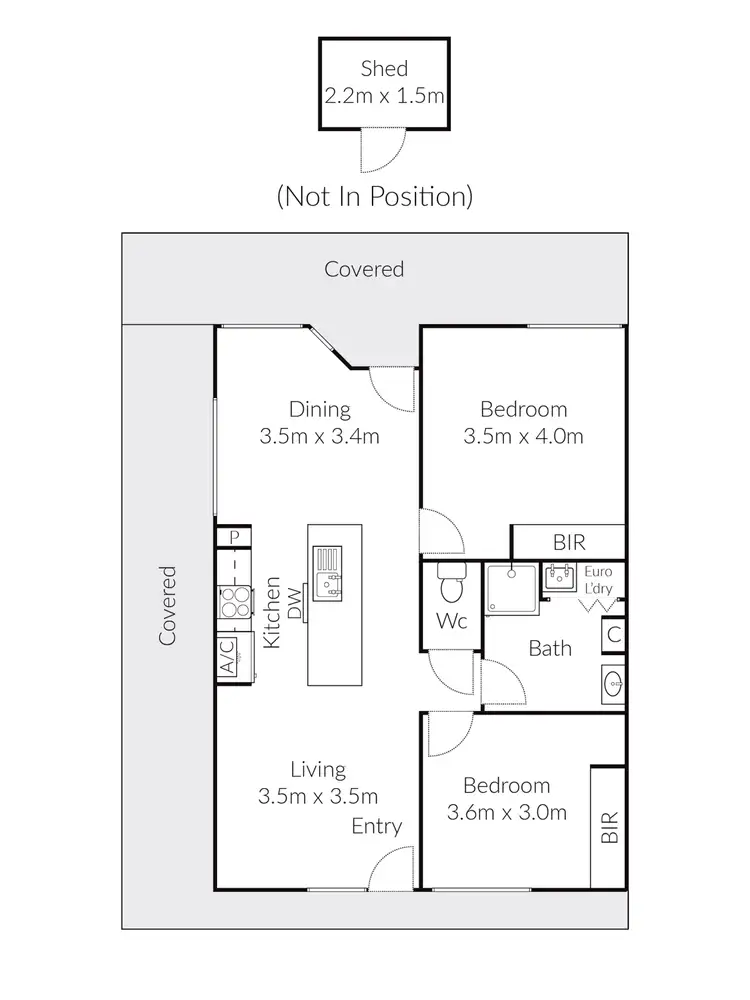 Floorplan of Homely unit listing, 7/180 Cox Road, Lovely Banks VIC 3213