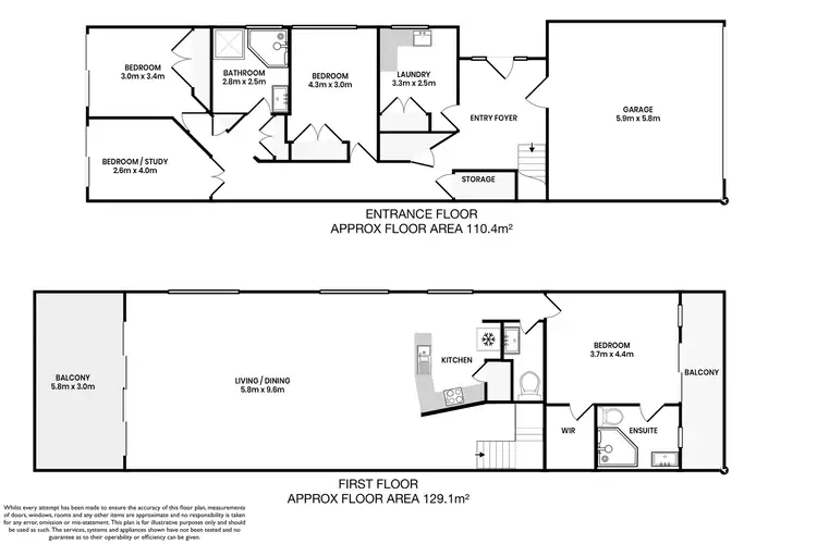 Floorplan of Homely semi-detached listing, 8 Pacific Drive, Fingal Bay NSW 2315
