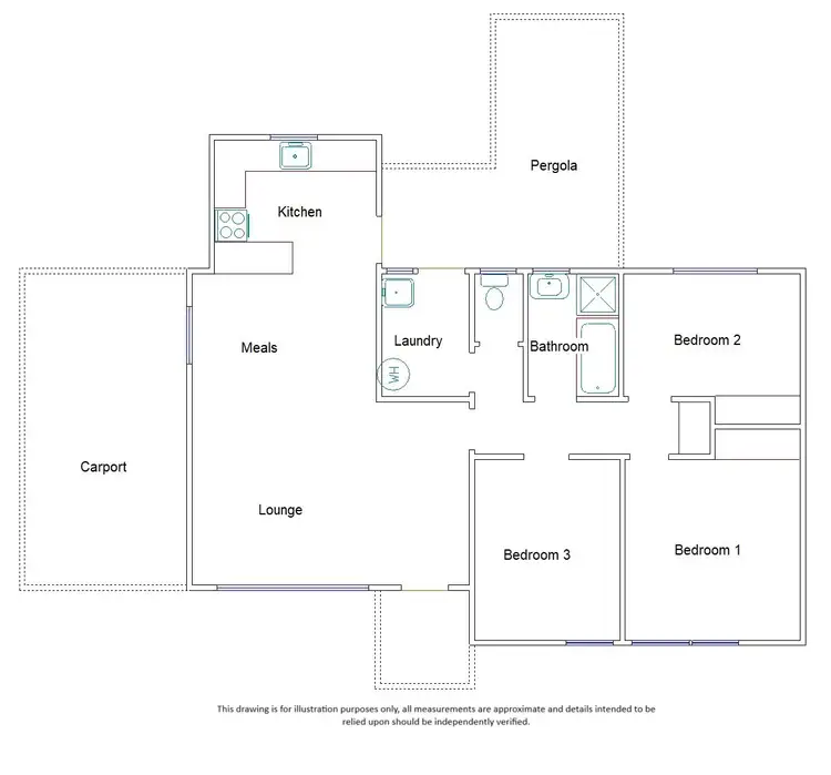 Floorplan of Homely house listing, 8 Baker Street, Bordertown SA 5268
