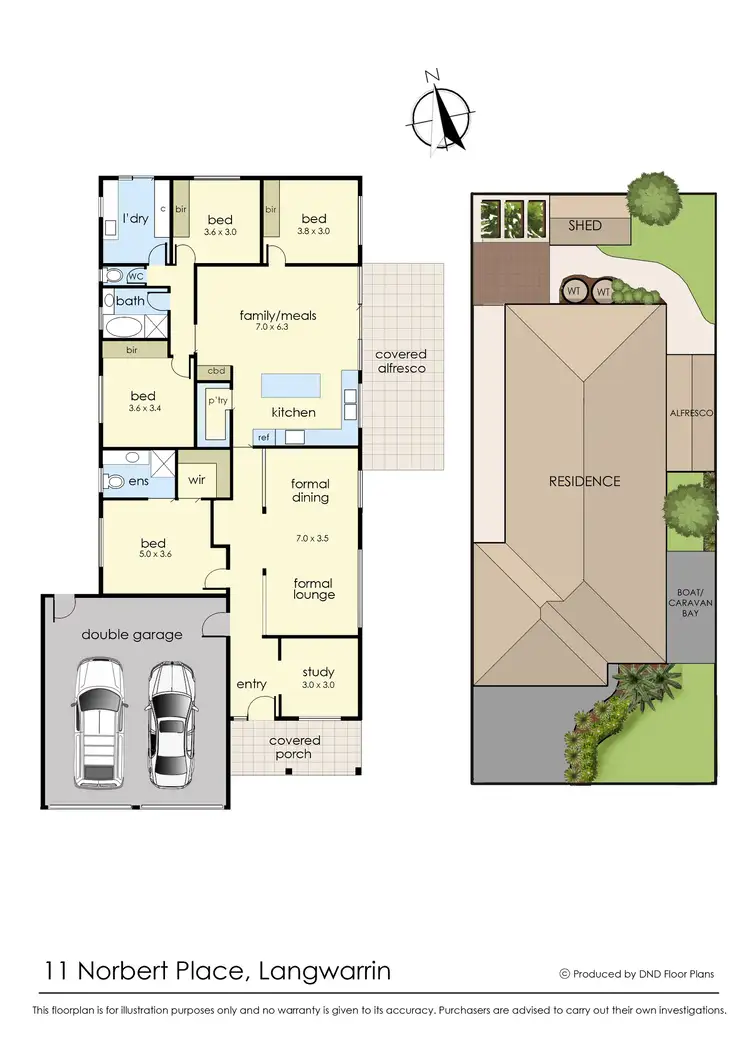 Floorplan of Homely house listing, 11 Norbert Place, Langwarrin VIC 3910