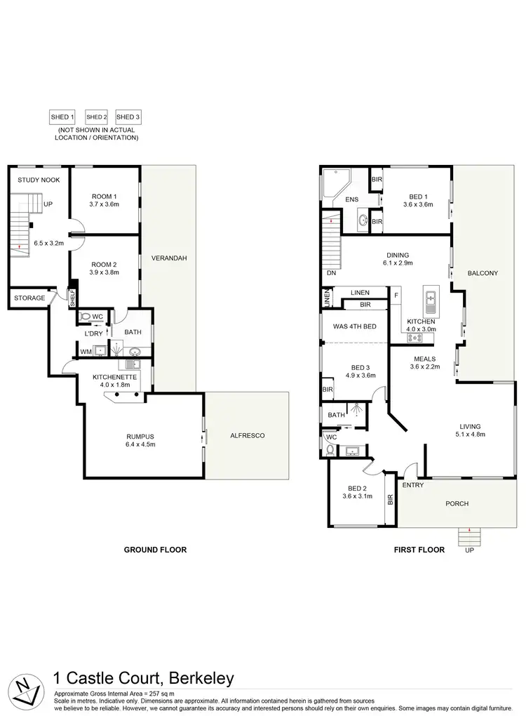 Floorplan of Homely house listing, 1 Castle Court, Berkeley NSW 2506
