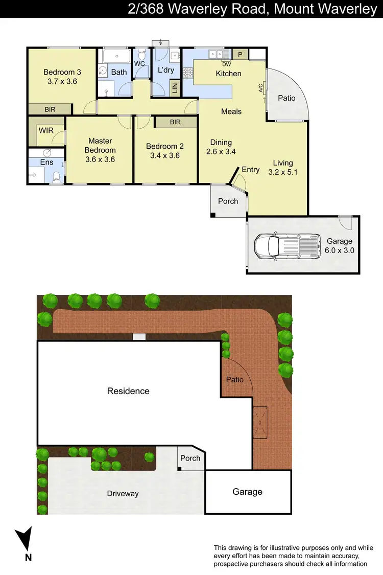 Floorplan of Homely unit listing, 2/368 Waverley Road, Mount Waverley VIC 3149