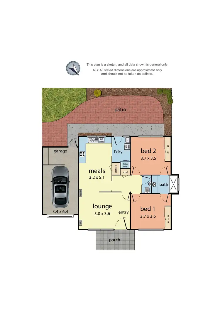 Floorplan of Homely unit listing, 1/28 Norman Road, Croydon VIC 3136