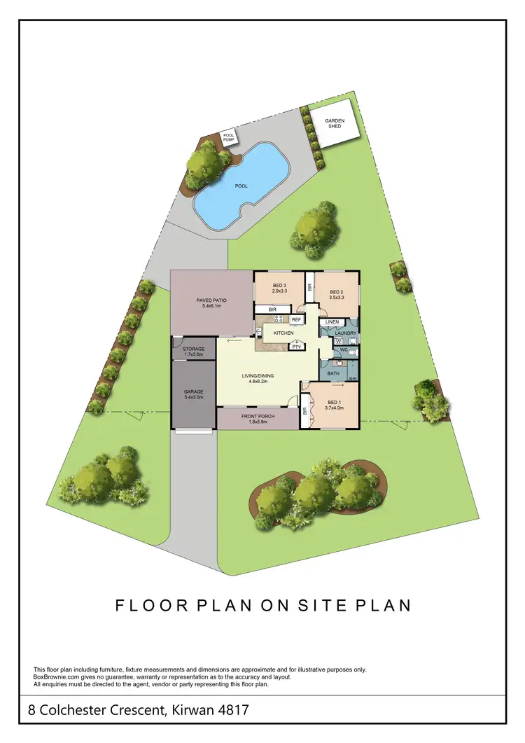 Floorplan of Homely house listing, 8 Colchester Crescent, Kirwan QLD 4817