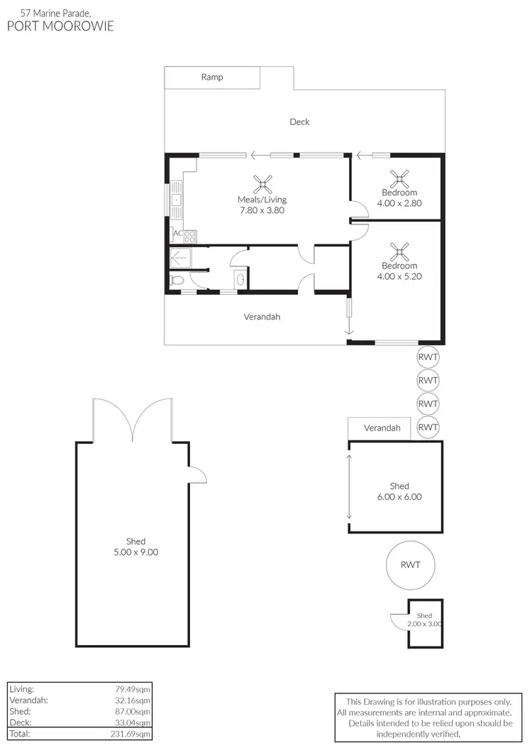 Floorplan of Homely house listing, 57 Marine Parade, Port Moorowie SA 5576