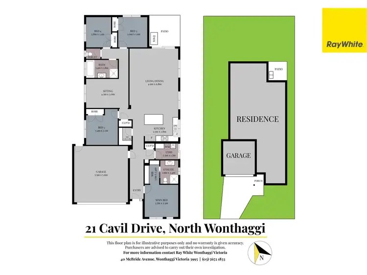 Floorplan of Homely house listing, 21 Cavil Drive, North Wonthaggi VIC 3995