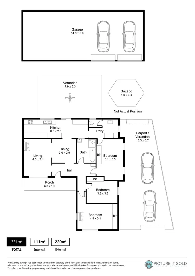 Floorplan of Homely house listing, 21 Fletcher Road, Elizabeth East SA 5112
