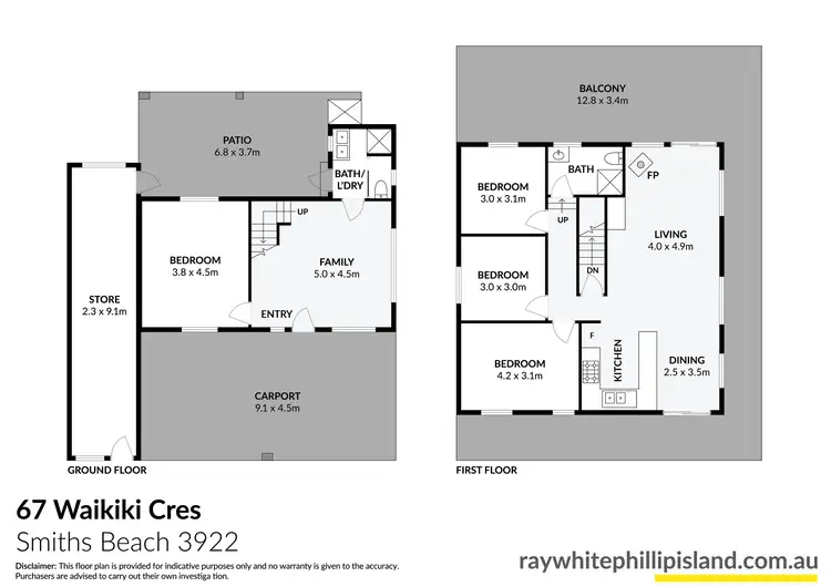 Floorplan of Homely house listing, 67 Waikiki Crescent, Smiths Beach VIC 3922