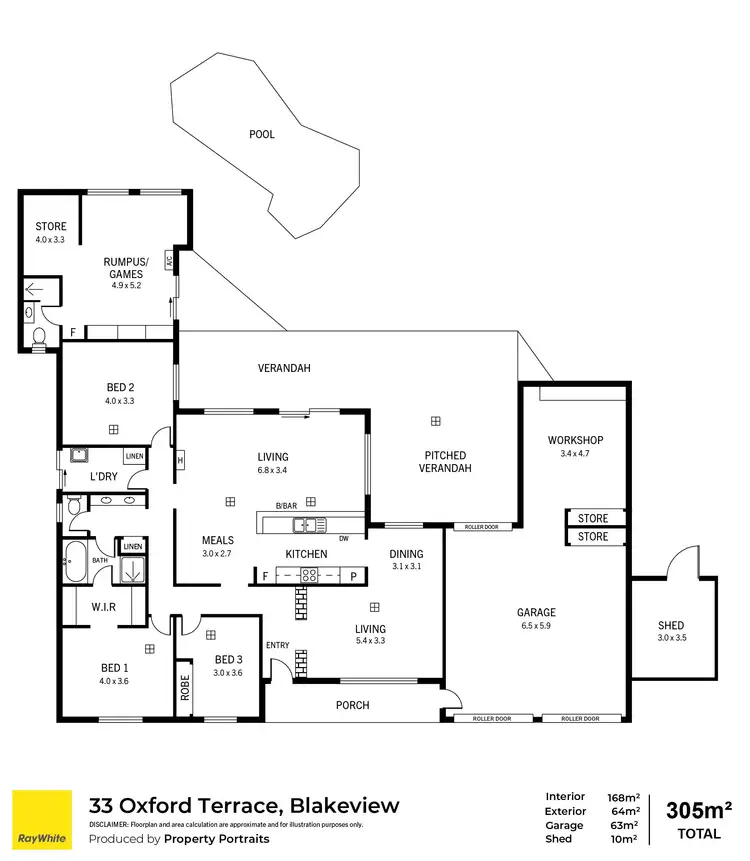 Floorplan of Homely house listing, 33 Oxford Terrace, Blakeview SA 5114