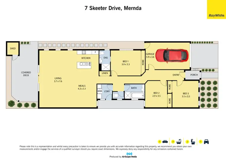 Floorplan of Homely house listing, 7 Skeeter Drive, Mernda VIC 3754