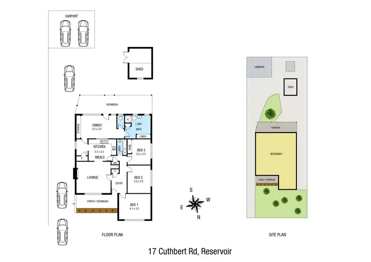 Floorplan of Homely house listing, 17 Cuthbert Road, Reservoir VIC 3073