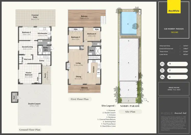 Floorplan of Homely house listing, 128 Nobby Parade, Miami QLD 4220
