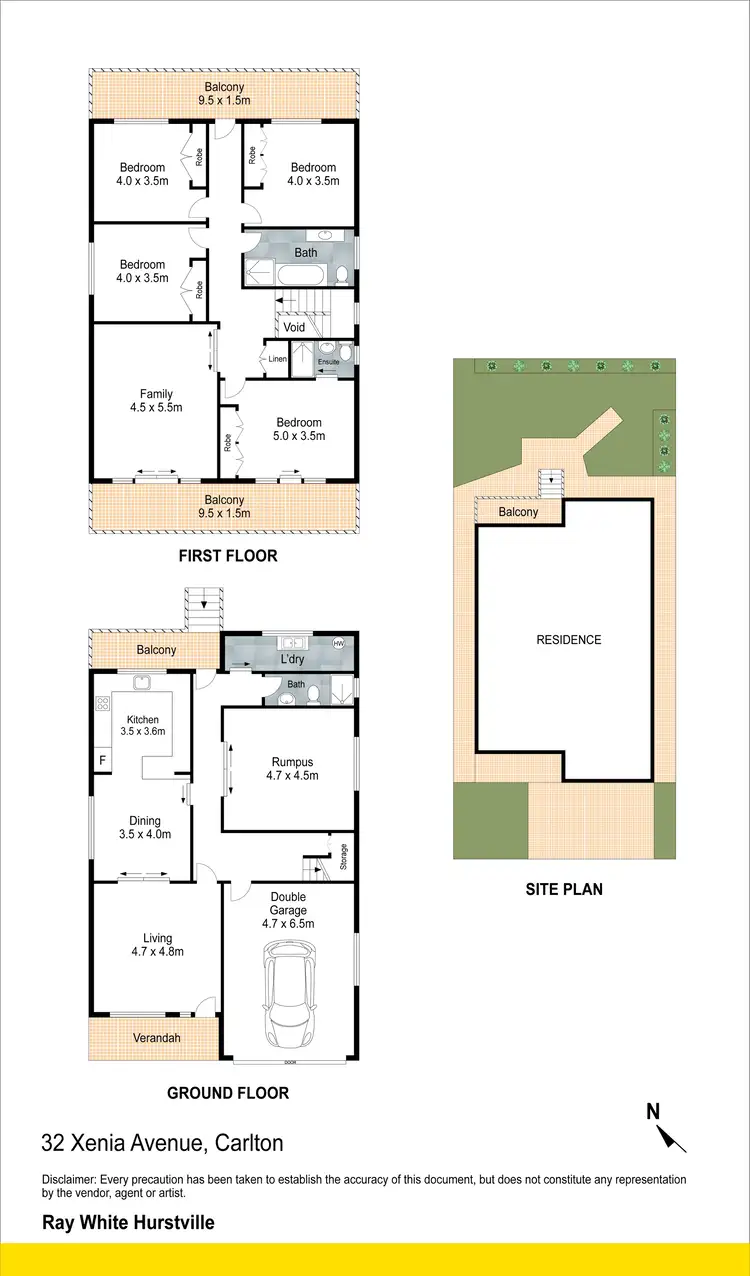 Floorplan of Homely house listing, 32 Xenia Avenue, Carlton NSW 2218