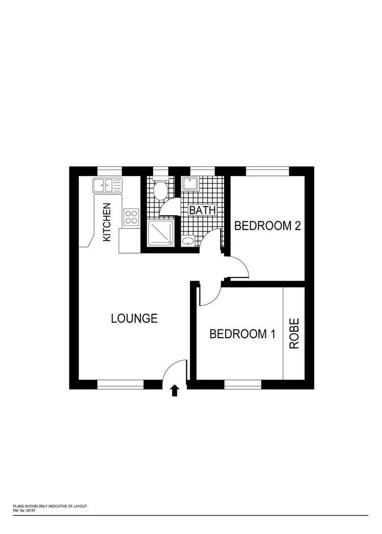 Floorplan of Homely unit listing, 8/3 Charles Street, Queanbeyan NSW 2620