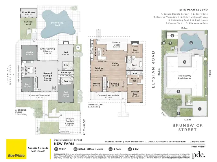 Floorplan of Homely house listing, 993 BRUNSWICK Street, New Farm QLD 4005