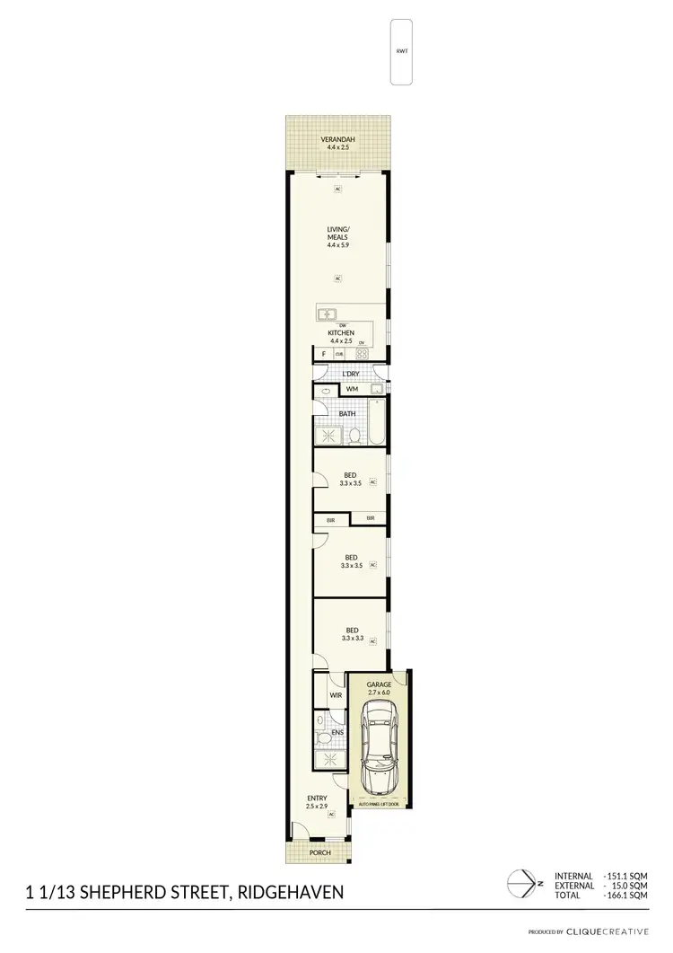 Floorplan of Homely house listing, 1/13 Shepherd Street, Ridgehaven SA 5097