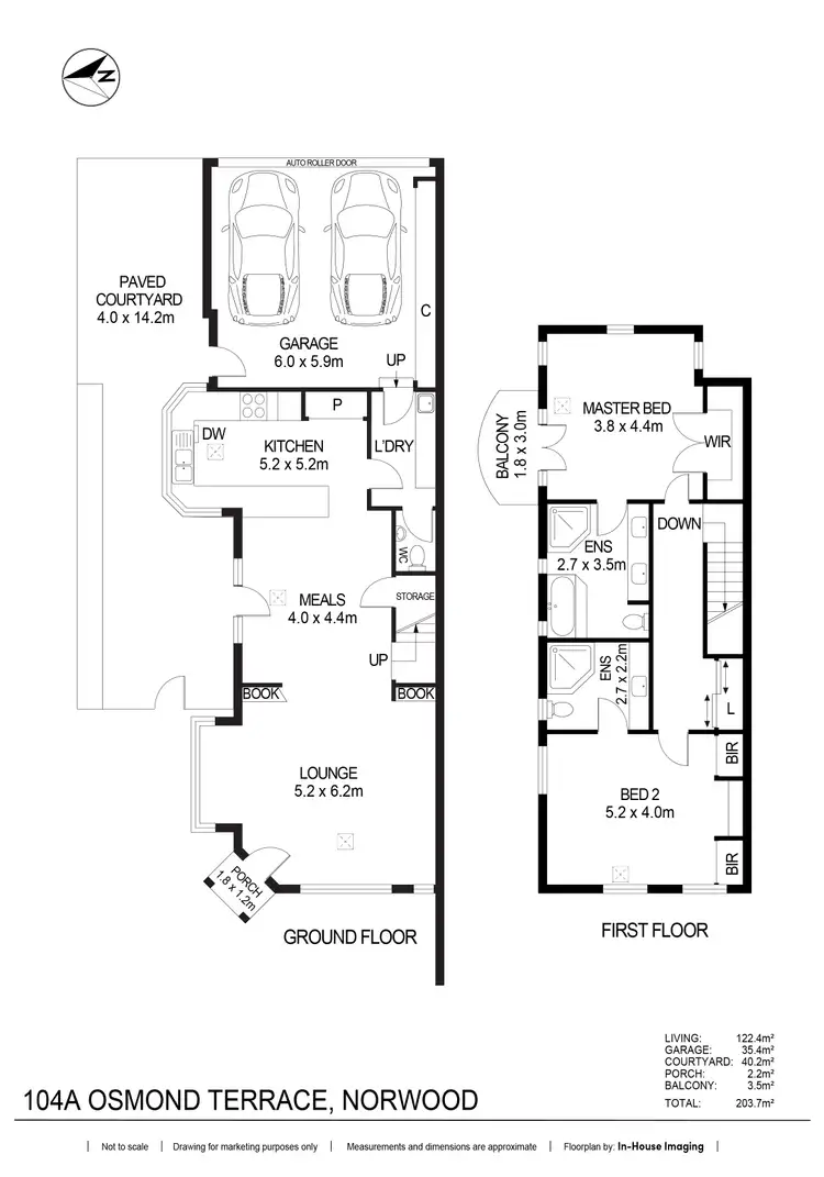 Floorplan of Homely house listing, 104A Osmond Terrace, Norwood SA 5067