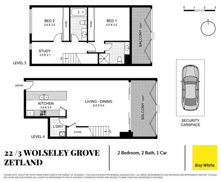 Floorplan of Homely apartment listing, 22/3 Wolseley Grove, Zetland NSW 2017
