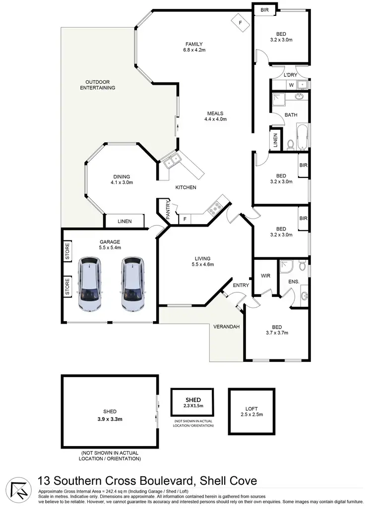 Floorplan of Homely house listing, 13 Southern Cross Boulevard, Shell Cove NSW 2529