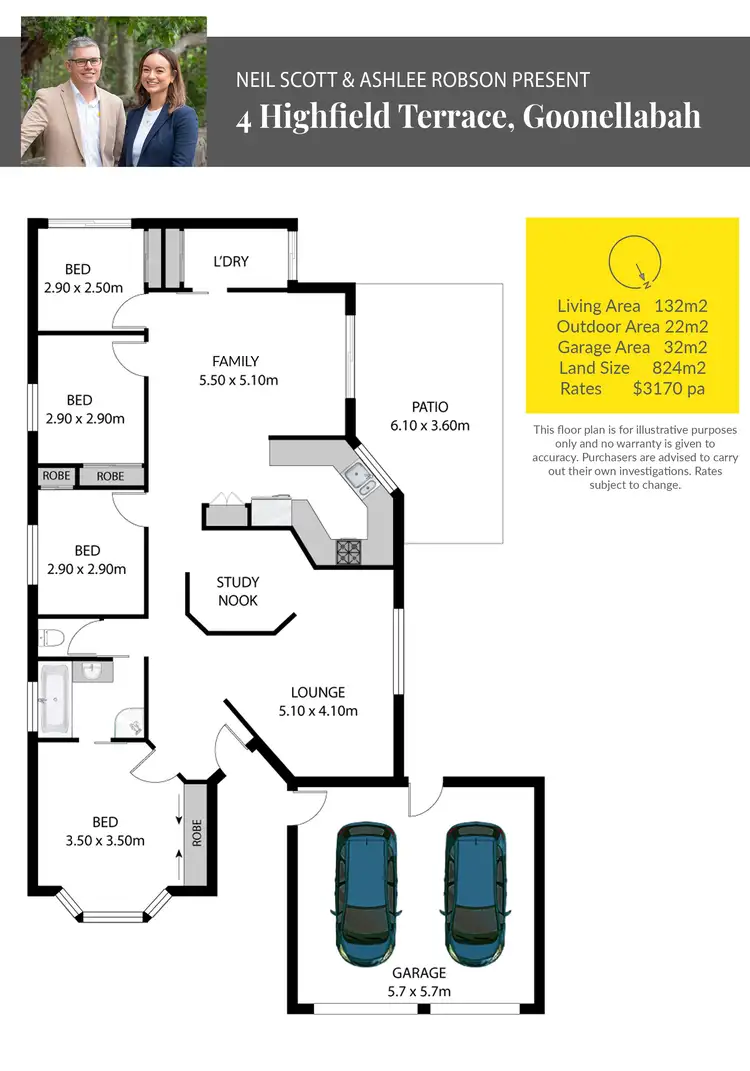 Floorplan of Homely house listing, 4 Highfield Terrace, Goonellabah NSW 2480