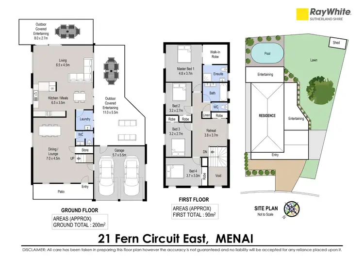 Floorplan of Homely house listing, 21 Fern Circuit East, Menai NSW 2234