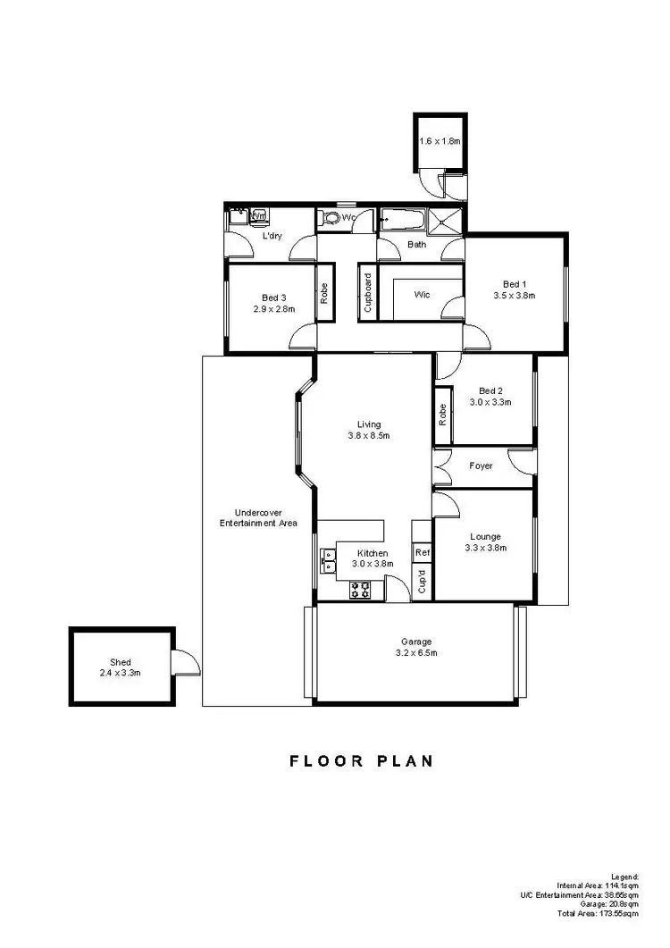 Floorplan of Homely house listing, 1C South Parade, Seaton SA 5023