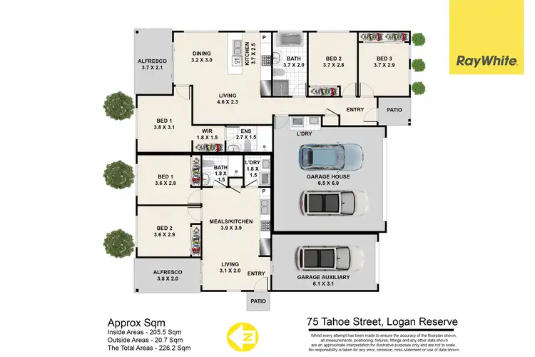 Floorplan of Homely house listing, 75 Tahoe Street, Logan Reserve QLD 4133