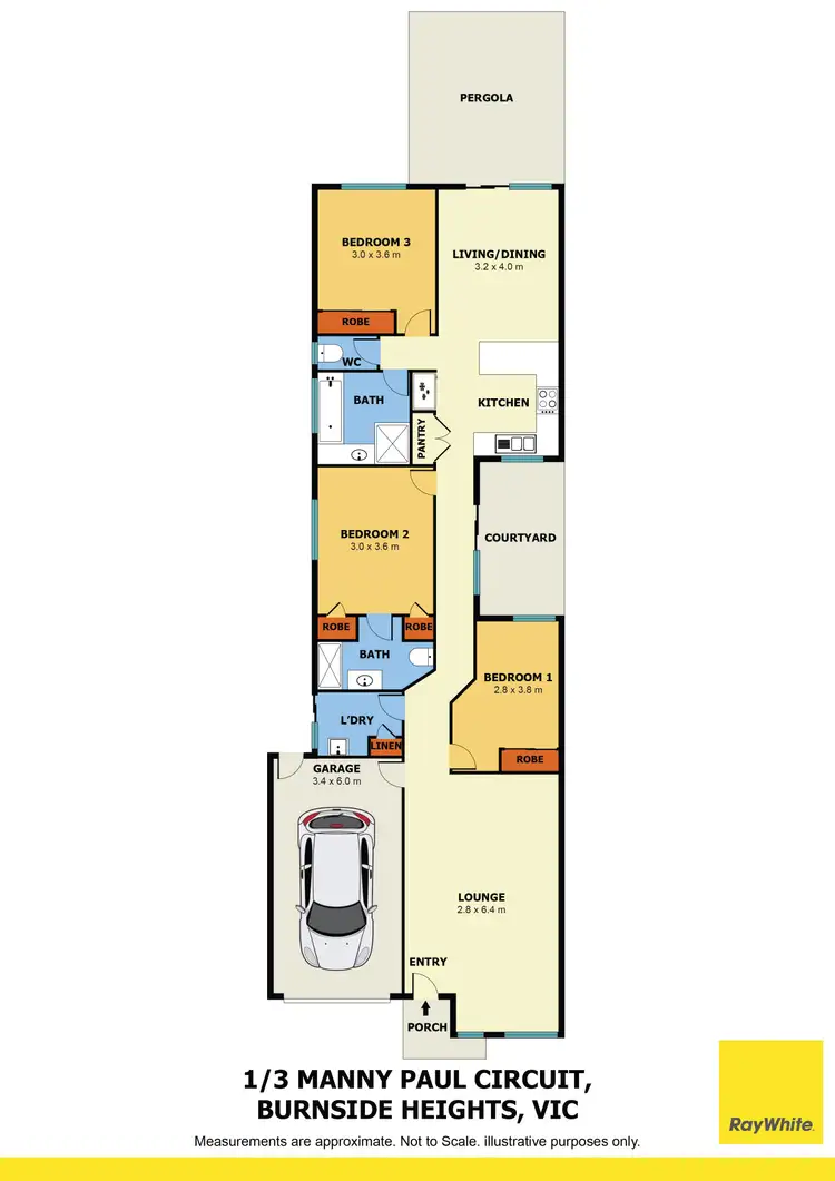 Floorplan of Homely unit listing, 1/3 Manny Paul Circuit, Burnside Heights VIC 3023