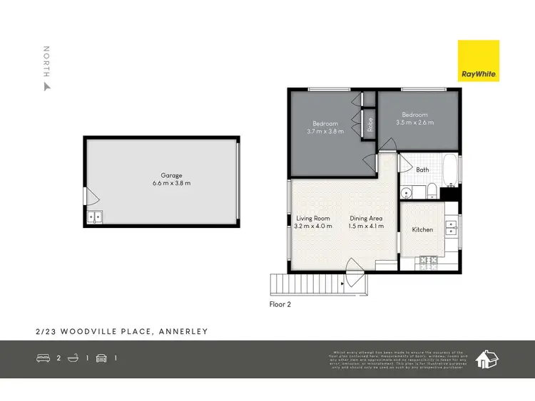 Floorplan of Homely unit listing, 2/23 Woodville Place, Annerley QLD 4103