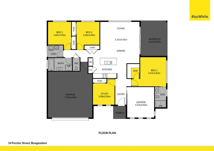 Floorplan of Homely house listing, 14 Forster Street, Bungendore NSW 2621