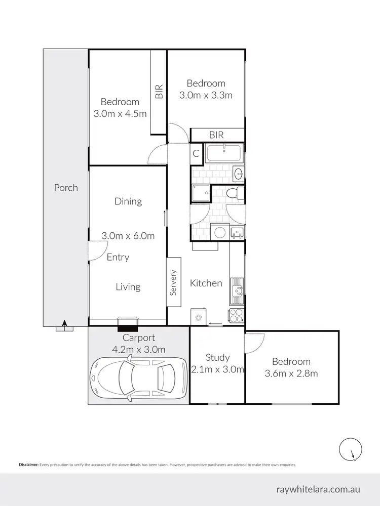 Floorplan of Homely house listing, 1/264 Wilsons Road, St Albans Park VIC 3219