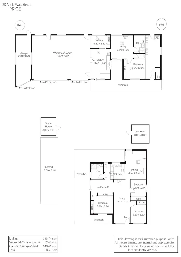 Floorplan of Homely house listing, 20 Annie Watt Street, Price SA 5570
