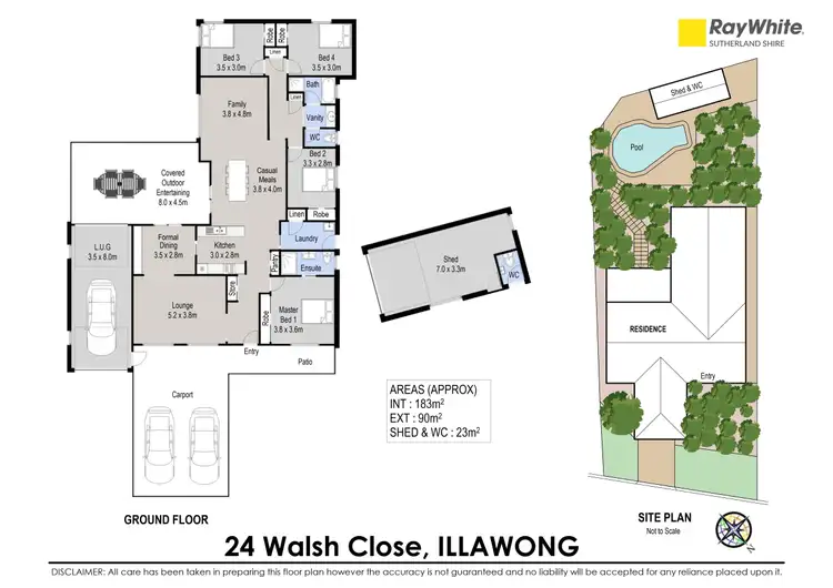 Floorplan of Homely house listing, 24 Walsh Close, Illawong NSW 2234