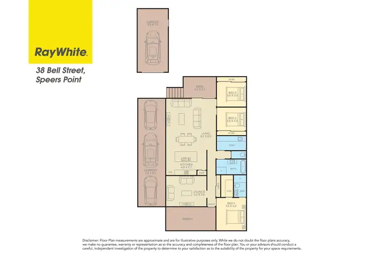 Floorplan of Homely house listing, 38 Bell Street, Speers Point NSW 2284