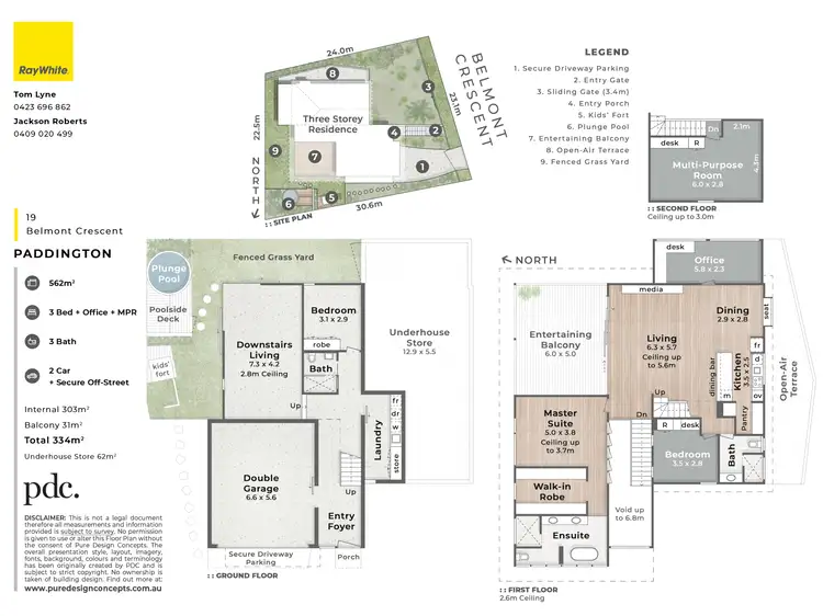 Floorplan of Homely house listing, 19 Belmont Crescent, Paddington QLD 4064