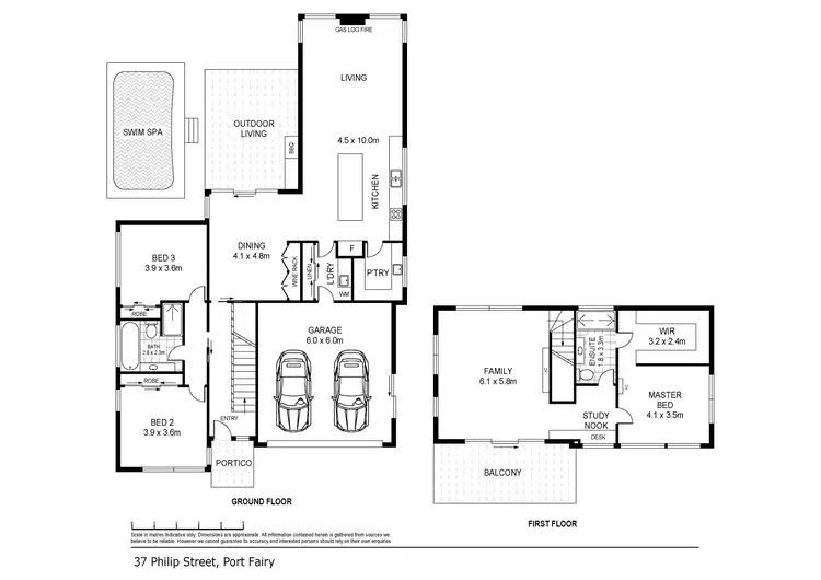 Floorplan of Homely house listing, 37 Philip Street, Port Fairy VIC 3284